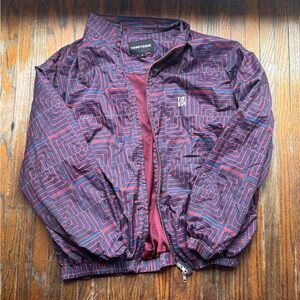 Men’s Geometric Jacket - Red and Blue